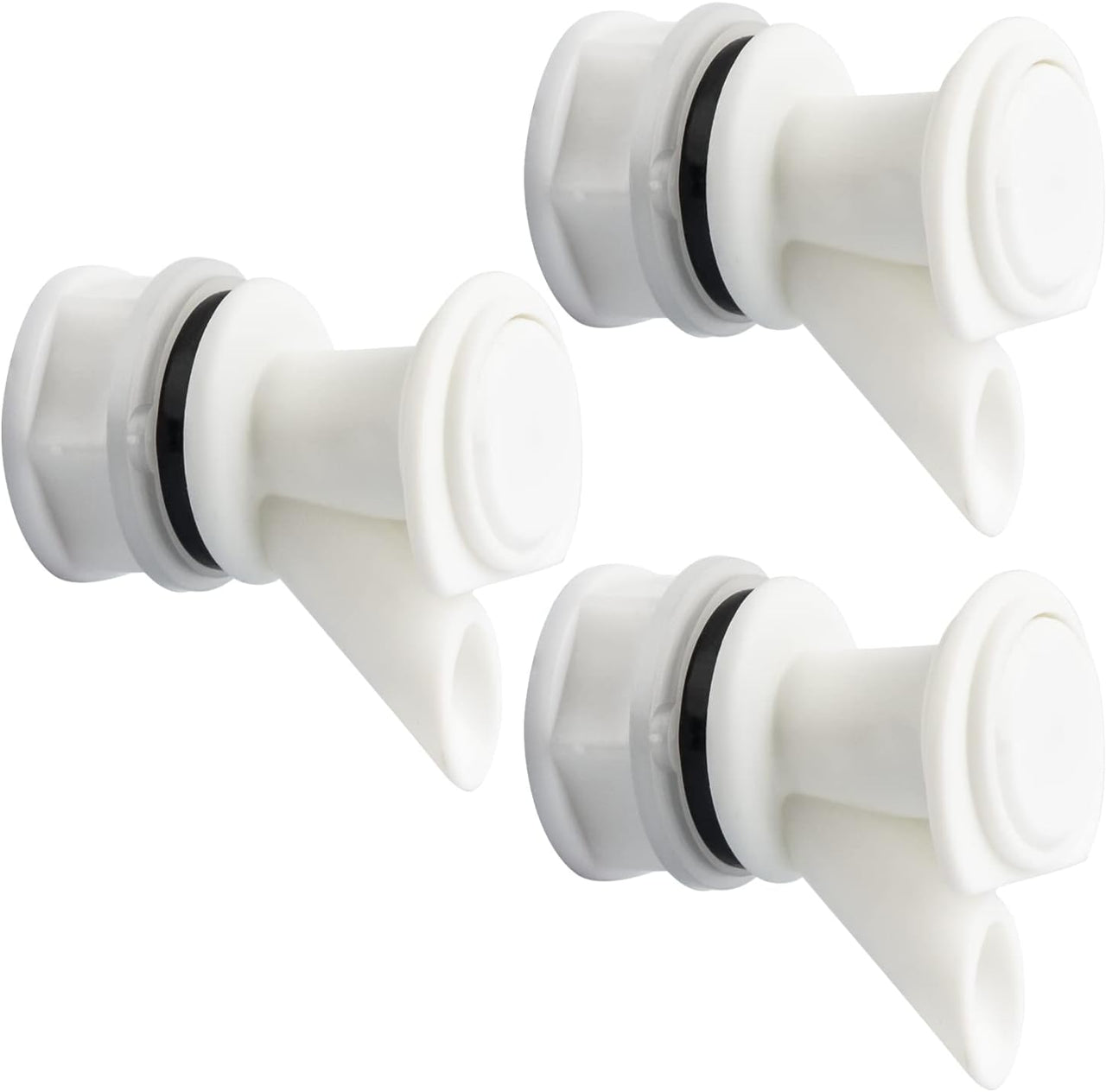 Push-Button Spigot Cooler Spigot Replacement. Compatible with Igloo 2-10 Gallon Water Coolers. Durable Beverage Jugs Spigot (3 Pack)